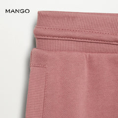 MANGO PALE PINK COTTON SHORT