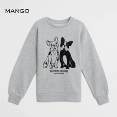MANGO PARTNERS IN CRIME PRINT SWEATSHIRT