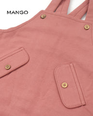 MANGO PASTEL RED DUAL POCKET DUNGAREE
