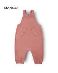MANGO PASTEL RED DUAL POCKET DUNGAREE