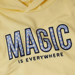 MANGO PASTEL YELLOW MAGIC OVERSIZED HOODIE