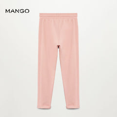 MANGO PINK ORGANIC COTTON JOGGER TROUSER FOR GIRLS