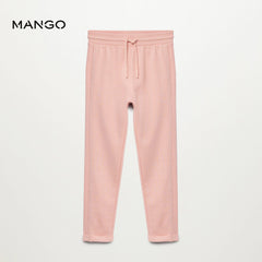 MANGO PINK ORGANIC COTTON JOGGER TROUSER FOR GIRLS
