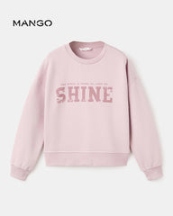 MANGO PINK SHINE PRINTED SWATSHIRT 17036343