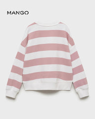 MANGO PINK STRIPED DREAMER SWEATSHIRT 2 PCS SET