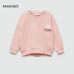 MANGO PINK THE WAVES SWEATSHIRT 77024770