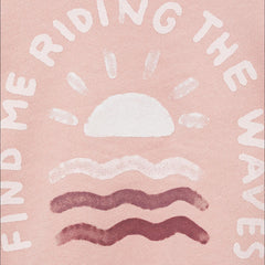 MANGO PINK THE WAVES SWEATSHIRT 77024770