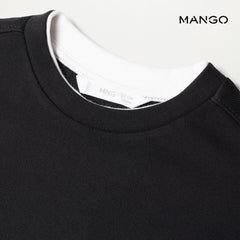 MANGO PLAIN BLACK SWEATSHIRT FOR BOYS