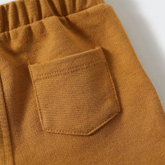 MANGO OCHRE COTTON JOGGER STYLE TROUSER 4383