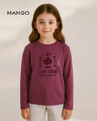 MANGO PURPLE HEART OF ROCK T-SHIRT