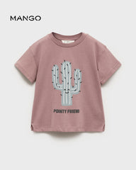 MANGO PURPLE POINTY FRIEND T-SHIRT