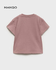 MANGO PURPLE POINTY FRIEND T-SHIRT