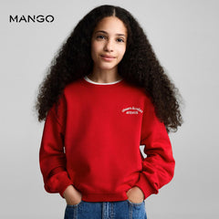 MANGO RED EMBROIDERED CHAMPS SWEATSHIRT 77053273