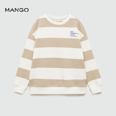 MANGO SAND BEST GENERATION STRIPED SWEATSHIRT 77042922