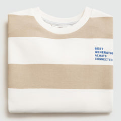 MANGO SAND BEST GENERATION STRIPED SWEATSHIRT 77042922