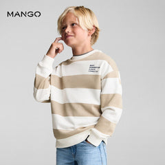 MANGO SAND BEST GENERATION STRIPED SWEATSHIRT 77042922