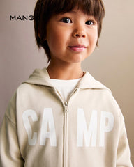 MANGO SAND CAMP PRINTED ZIPPER HOOD