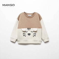 MANGO SAND CARTOON COTTON SWEATSHIRT