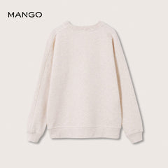 MANGO SAND CLIMBER EMBROIDERED SWEATSHIRT