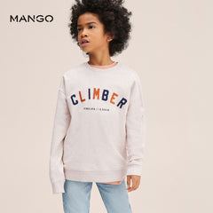 MANGO SAND CLIMBER EMBROIDERED SWEATSHIRT