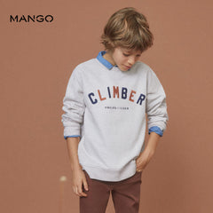 MANGO SAND CLIMBER EMBROIDERED SWEATSHIRT