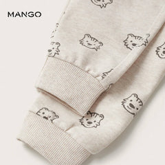 MANGO SAND CUTEST BEAST PRINTED TROUSER-0650