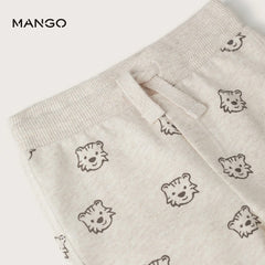 MANGO SAND CUTEST BEAST PRINTED TROUSER-0650