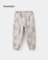 MANGO SAND GIARAFFE PRINT JOGGER TROUSER 17057779