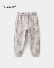 MANGO SAND GIARAFFE PRINT JOGGER TROUSER 17057779