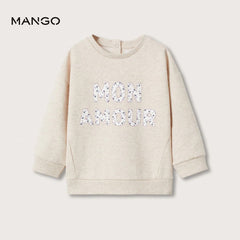 MANGO SAND MON AMOUR SWEATSHIRT 27093655