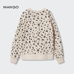 MANGO SAND PAW PATTERNED SWEATSHIRT 2 PCS SET