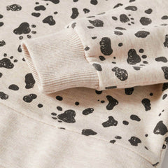 MANGO SAND PAW PATTERNED COTTON SWEATSHIRT 52501
