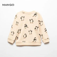 MANGO SAND PENGUIN BRUSHED SWEATSHIRT 57075973