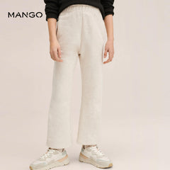 MANGO SAND STRAIGHT CUT-CROP TROUSER 72510