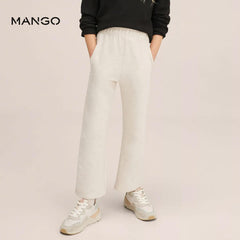 MANGO SAND STRAIGHT CUT-CROP TROUSER 72510