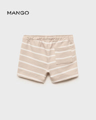 MANGO SAND STRIPED BERMUDA SHORTS 87045962