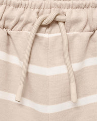 MANGO SAND STRIPED BERMUDA SHORTS 87045962