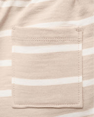 MANGO SAND STRIPED BERMUDA SHORTS 87045962