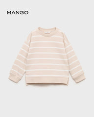 MANGO SAND STRIPED SWEATSHIRT 87045964