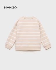 MANGO SAND STRIPED SWEATSHIRT 87045964