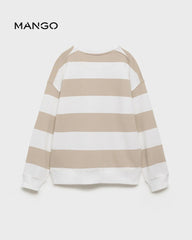 MANGO STRIPED WHEN WE SHARE PRINTED SWEATSHIRT WITH TROUSER SET