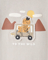 MANGO SAND TO THE WILD EMBROIDERED SWEATSHIRT WITH HOOD