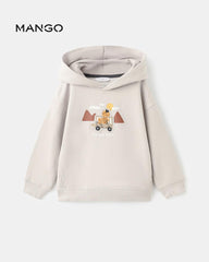 MANGO SAND TO THE WILD EMBROIDERED SWEATSHIRT WITH HOOD