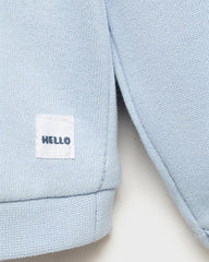 MANGO SKY BLUE BUTTONED SWEATSHIRT 17054070