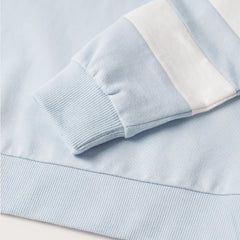 MANGO SKY BLUE CONTRAST SLEEVE SWEATSHIRT 10776