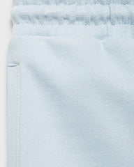 MANGO SKY BLUE COTTON SHORTS WITH DRAWSTRING
