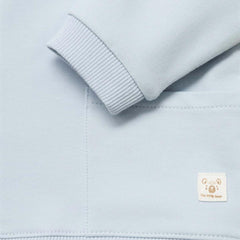 MANGO SKY BLUE COTTON SWEATSHIRT WITH POCKETS 77023672