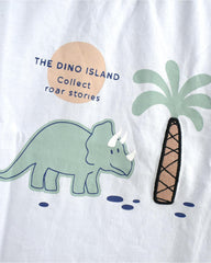 MANGO SKY BLUE DINO ISLAND T-SHIRT