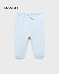 MANGO SKY BLUE DRAWSTRING JOGGER TROUSER 17084079