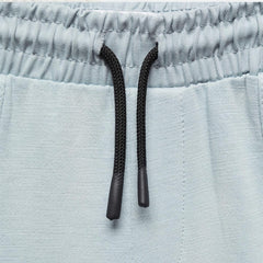 MANGO SKY BLUE ELASTIC WAIST BERMUDA SHORTS 67067711